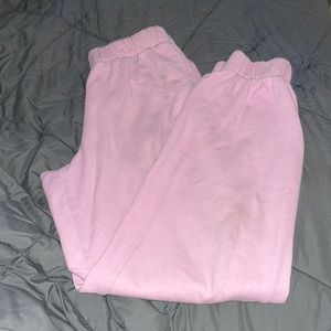 pink brandy melville rosa sweatpants